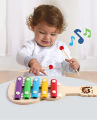 Educational Wooden Xylophone for Kids - Colorful Music Instrument Toy for Color Recognition & Musical Learning, Unisex, Ages 1+. 