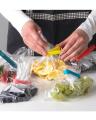 IKEA Sealing clips  set of 30  assorted colors  mixed colors  mixed sizes  Plastic bag sealing clips  Plastic sealer for food bags  Food storage bag clips clamps. 