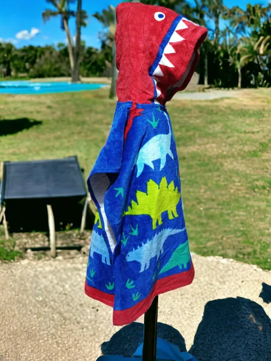 Jungle%20Themed%20Unisex%20Hooded%20Towel%20Poncho%20For%20Kids%20%7C%20Dinosaur%20Hooded%20Towel%20Poncho%20%7C%20Tiger%20Hooded%20Poncho%20%7C%20Size%204%20to%206%20Years%20-%20Image%202