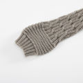 Arm Sleeves Cover Pure Color Twisted Texture Lady Mittens. 