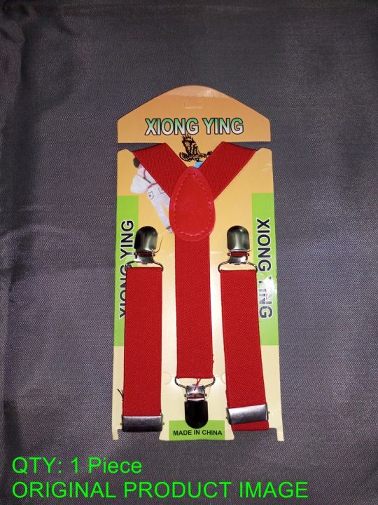 Elastic Suspenders For Kids ( Kids Red Suspender )  - 1 Piece