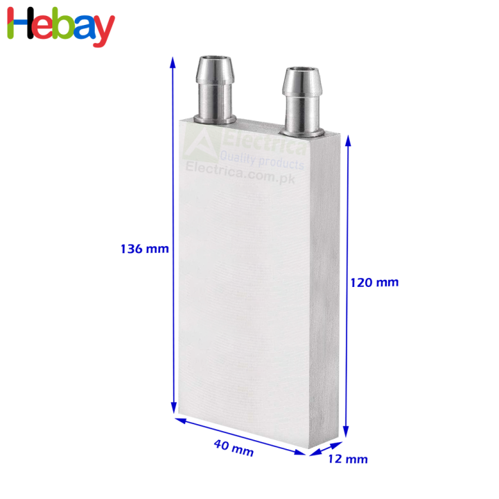 Aluminium Water Cooling Block for 3 Peltier ( 12706 ,12710 ,12715 ) 40mm x 120mm For Liquid Water Cooler Heat Sink System
