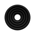 Lens Anti-Reflection Cover Long Lifespan Easy to Install Rubber Camera Lens Threaded Hood. 