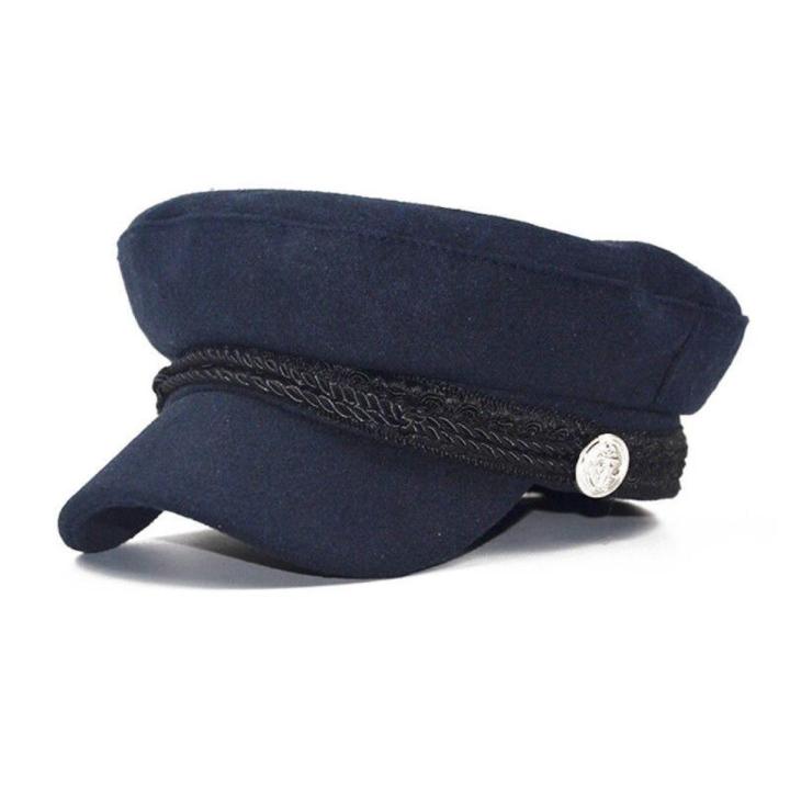 Men Women Winter Greek Fisherman Sailor Cap Fiddler Hat Peaked Cap Sport  Cap Retro Beret With The Brim Cool Hat