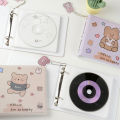 20 Capacity Hard CD Case Holder Organizer Cute Cartoon Bear Portable Carrying DVD Binder Collect Book Home Album Organizer Huiye. 