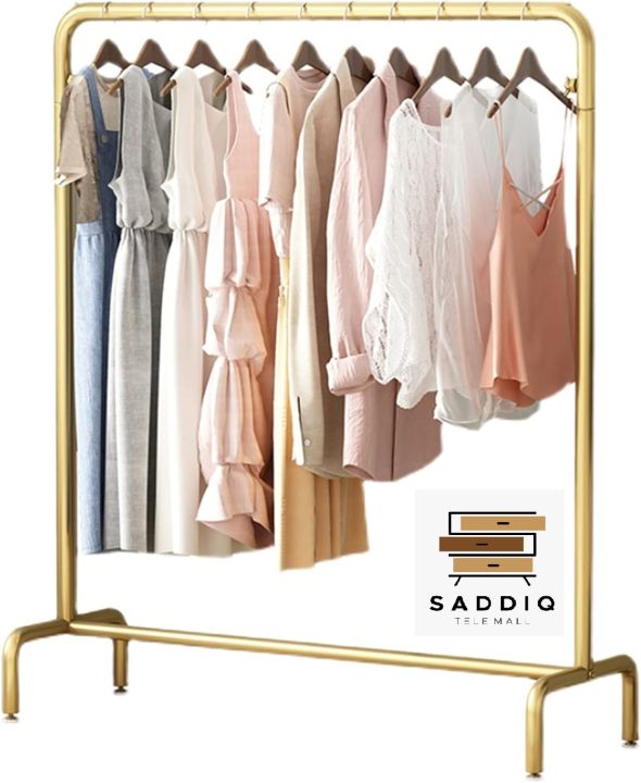 Clothing Display Rack, Iron Heavy-Duty Hanger, Household Drying Rack, Strong