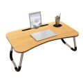 Portable Folding Laptop Study Table Desk, Wooden Foldable laptop Desk for Bed/ Sofa, Tea Serving Table Stand Saddiq Tele Mall. 