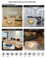 Clopal Silver Square Pop-Up Floor Multi + 2 Pin Socket With Box. 