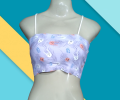 Women Ice Silk Wrap Chest Bra, Bralette Strap Tube Top Bra, Soft & Comfortable. 