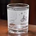 Designer Etched Drinkware 2 Glasses Set 205 ml. 