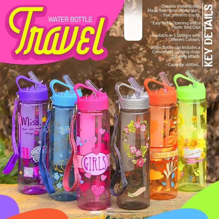 WATER BOTTLE FOR GIRLS / UNIQUE DESIGN BOTTLES / ICE CUBE BOTTLE / WATER BOTTLE FOR SCHOOL / GIRLS BOTTLE