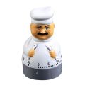 Cartoon Chef Shape Mechanical Kitchen Cooking Timer Baking Time Keep Alarm Clock. 