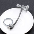 Thor Hammer Marvel Avengers Superhero Gold Metal Ring Key Chain. 
