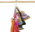 Wonder Hanger Pack Of 8 in White, Magical Hangers, Space Saving Solution for Your Closet- Closet Wardrobe Organizer. 