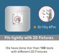 Hizashi 14W 2D 2 Pin LED GR8 DD Light Bulb -Square Lamp- 4000K Cool White - 1700 Lumens - Replaces 28W CFL - Super Bright. 