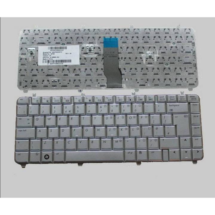 Laptop Notebook Keyboard Pavilion DV5 Series   P/N  488590-001 – Silver