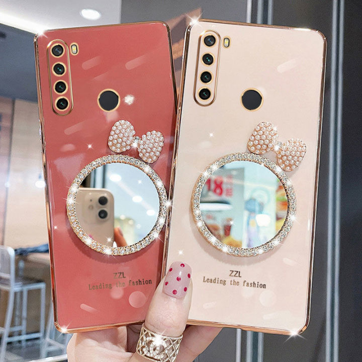 For%20Xiaomi%20Redmi%20Note%208%20Back%20Cover%20Bowknot%20Makeup%20Mirror%20Luxury%206D%20Plating%20Frame%20Shiny%20Cases%20Soft%20Silicone%20Square%20Protective%20Mobile%20Phone%20Case%20for%20Girls%20-%20Image%202