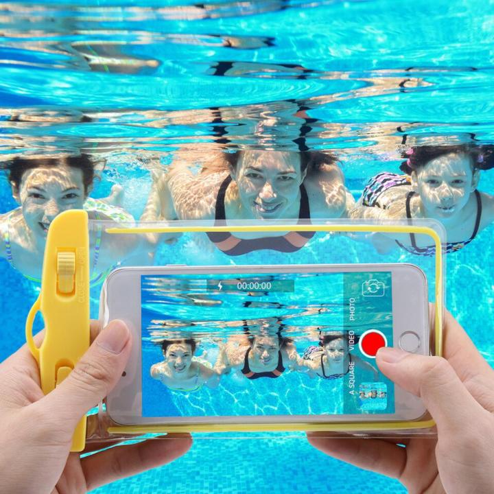 Waterproof mobile case Photo shoot/video Underwater Full View Waterproof Case for Phone Underwater Snow Rainforest Transparent Dry Bag Swimming Pouch Big Mobile Phone Covers