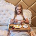 Bed Tray Wood Folding Bed Serving Tray Breakfast Table/ Laptop Table,. 