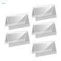 5x Display Rack Price Card Tag Label Transparent Display Holder Rack for Meeting Room. 