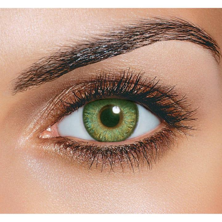 Green Color Eye Contact Lenses soft + Free kit case and water / Fresh color Daily Use Lenses Best for girls & Boys