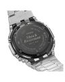 Casio G Shock 2100 Series Round Analog+Digital Silver Ion Plated Bazel World Time Stop Watch Hourly Time Signal Full Auto Calender (to year 2099) 5 Daily Alarm Double LED Light Battery Level Indicator Power Saving Mobile Link Watch-GM-B2100D-1ADR. 