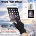 1 Pair of Stylish Touch Screen Winter Gloves for Women (No Color Choice) Men Winter Knitted Gloves Warm Windproof Fashionable Touch Gloves with Ribbed Cuffs Comfortable Winter Gloves for Girls. 