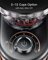 Sboly Conical Burr Coffee Grinder Stainless Steel Adjustable Burr Mill 9702A Electric Coffee Grinder 35 Grind Settings for 2-12 Cups Adjustable Burr Mill Coffee Bean Grinder for Espresso Drip Coffee Pour Over French Press Coffee. 