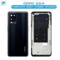 Oppo A54 Housing Middle Frame With Side Button and Camera Lens Complete Body Casing Replacement For A54 - Black. 