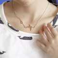 Heart Wave Necklace For Women - Elevate Your Look With Stylish Necklace For A Romantic And Elegant Appearance. 
