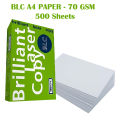 B L C - A4 Size Photo Copier Paper - White Computer Paper - 500 Sheets. 