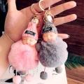 Adorable Pair of Cute Doll Key Ring - Colorful and Charming Trendy Accessory  - Add Some Fun to Your Keys - Perfect for Gifting. 