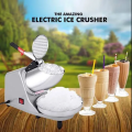 Buy Heavy Duty Ice Crusher Electric Ice Smashing Machine Ice Shaver Crusher Machine Shaved Ice Maker Stainless Steel Dual Blades Snow Cone Maker for Home and Commerical Party Gathering 300W. 