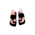 Black Velvet Kolapuri Chappal For Mens Kp-GEKP111. 