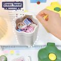 Green forest Storage Bucket Deep Living Room Bedroom Trash Storage Bucket. 