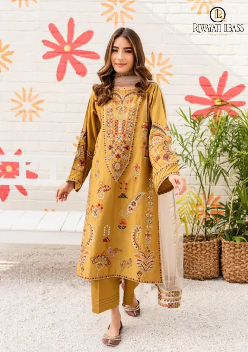 python programming | code💻 | learn🚀 | save it &... Pure Airjet Lawn 3PC Heavy Embroidered Unstitched Suit 🌸 | Bamber ...