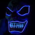 New Joker Cool Light LED Mask Halloween Horror Illumination Prop - Grass Green. 
