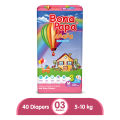 Bona Papa Magic Diapers -  New Economy Pack - Medium Size 3 - 40 Pcs. 