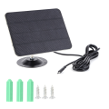 10W 5V USB Solar Panel Charger Kit Waterproof 360 Adjustable Bracket. 