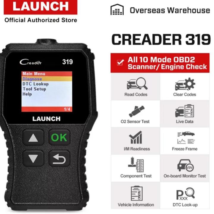 Launch CReader CR3001 CR319 OBD OBDII EOBD Diagnostic Tool OBD2 Scanner Automotive Tool Auto Code Reader PK Launch CR3001 ELM327