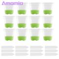 Transparent Square Nursery Pot 6/12pcs Silicone Nursery Pot Clear Square Plant Pots with Drainage Holes Reusable Flower Pot for Healthy Root Growth Easy Transplant Plastic Pots Buyers' Choice Easy. 
