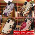 Anti-knock Phone Holder Phone Case For Itel A26/A37 Back Cover ring Dirt-resistant Wrist Strap Durable Waterproof Flower. 