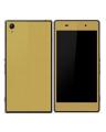 SONY Xperia Z2 Golden Brushed Metal Texture Mobile Skin. 