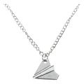 FLYEER Fashion One Direction Harry Styles Paper Airplane Necklace (Silver). 