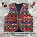 Pakistani Pashtun Punjabi Balochi Sindhi Traditional & Cultural Party Wear Waistcoat Koti for Ladies Women Womens Embroided Multicolor Waist Coat Light Jacket Embroidered Patchwork ZENZ Ladies Gilet. 