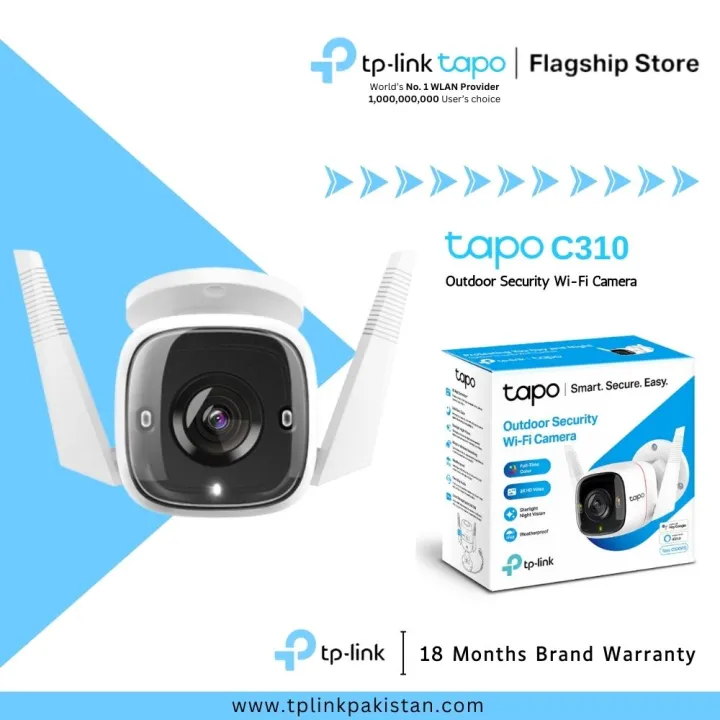 Wi Fi Tp Link Tapo Camera TP-LINK 1080p Home Security Wi-Fi Camera