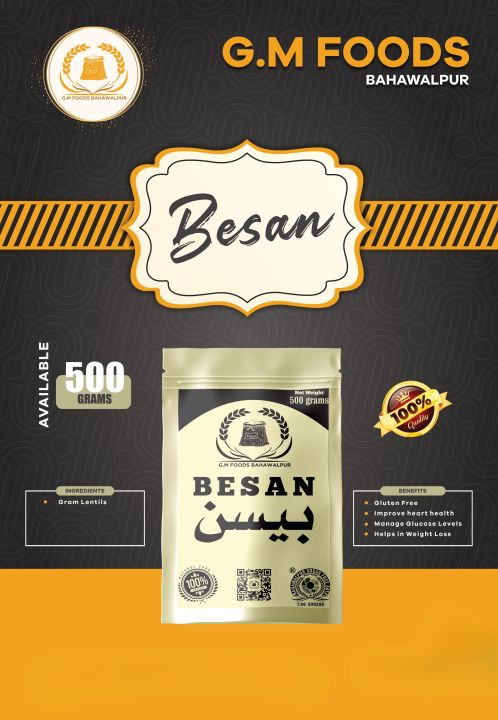 Besan - Gram Flour 1KG  (Premium Quality 100% Pure)