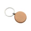 Round Wooden Keychain Blanks for DIY Key Ring Crafts. 