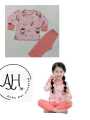 Pink Barbie Doll Printed Full Sleeves Kids Night Suits Kids Sleep Wear Kids Night Dress. 