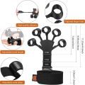 Finger Gripper, 6 Resistant Finger Exerciser, Patients Hand Recovery Physical Tools, Guitar Finger Strengthener, Silicone Gripster Grip, Finger Stretcher Hand Grip, Finger Sleeve for Guitar, Hand Therapy and Training Device. 